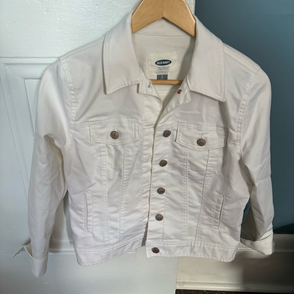 Old Navy White Denim Jacket